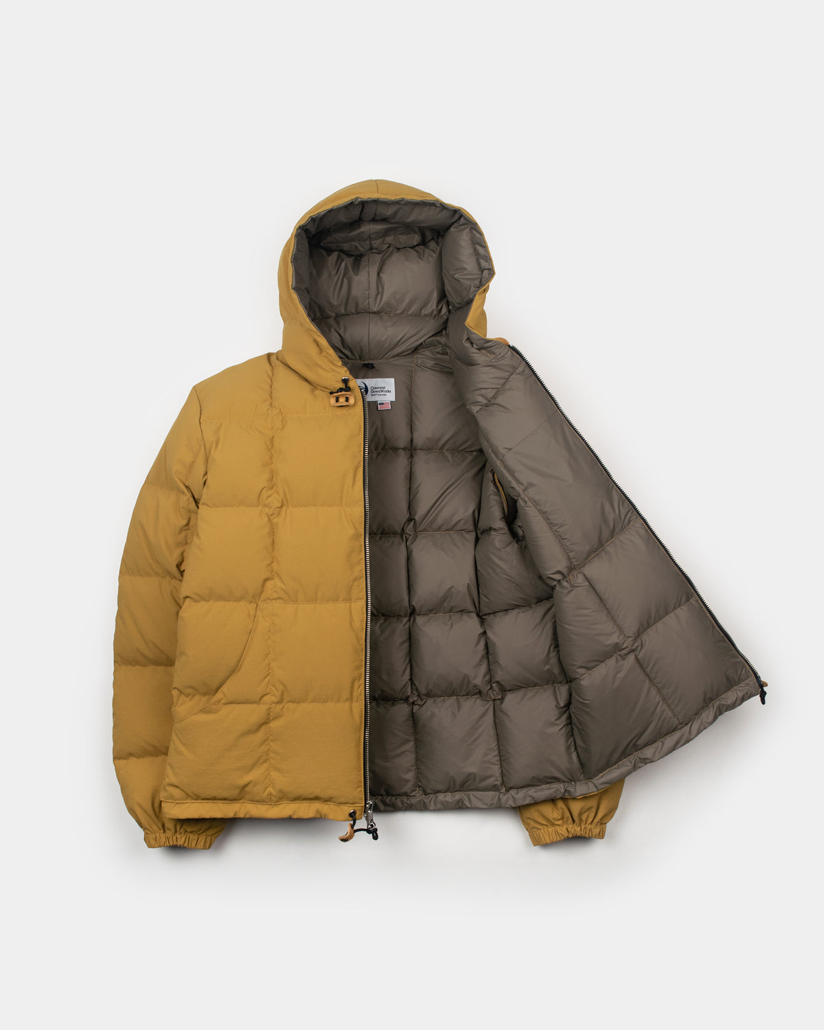 Hooded Sweatshirt - Recycled Ripstop - Mustard