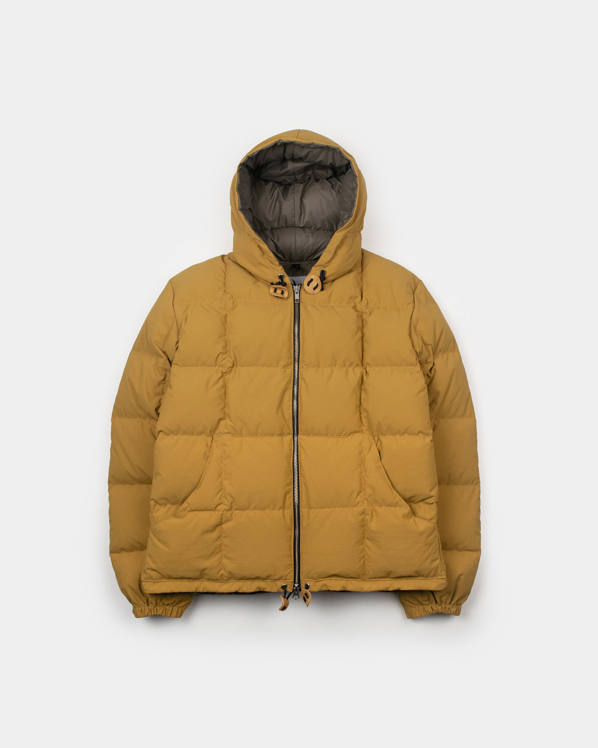 Hooded Sweatshirt - Recycled Ripstop - Mustard