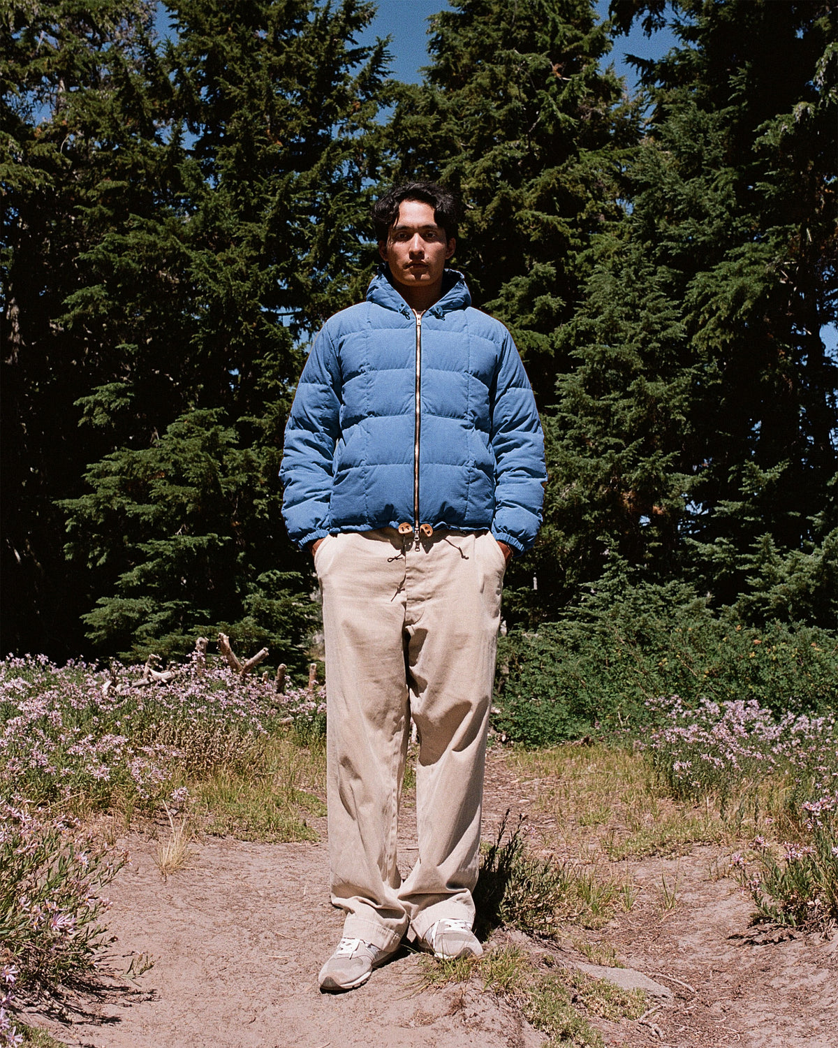 Hooded Sweatshirt - Recycled Ripstop - Sky