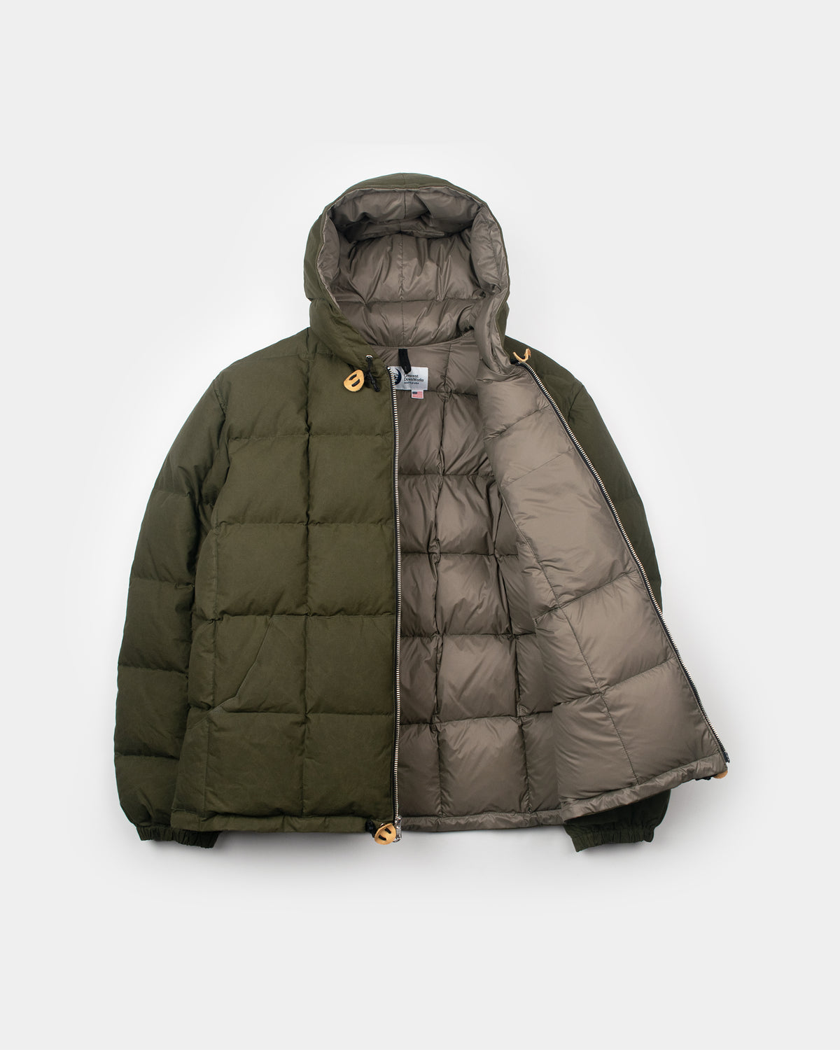 Hooded Sweatshirt - Dry Wax Cotton - Douglas Green