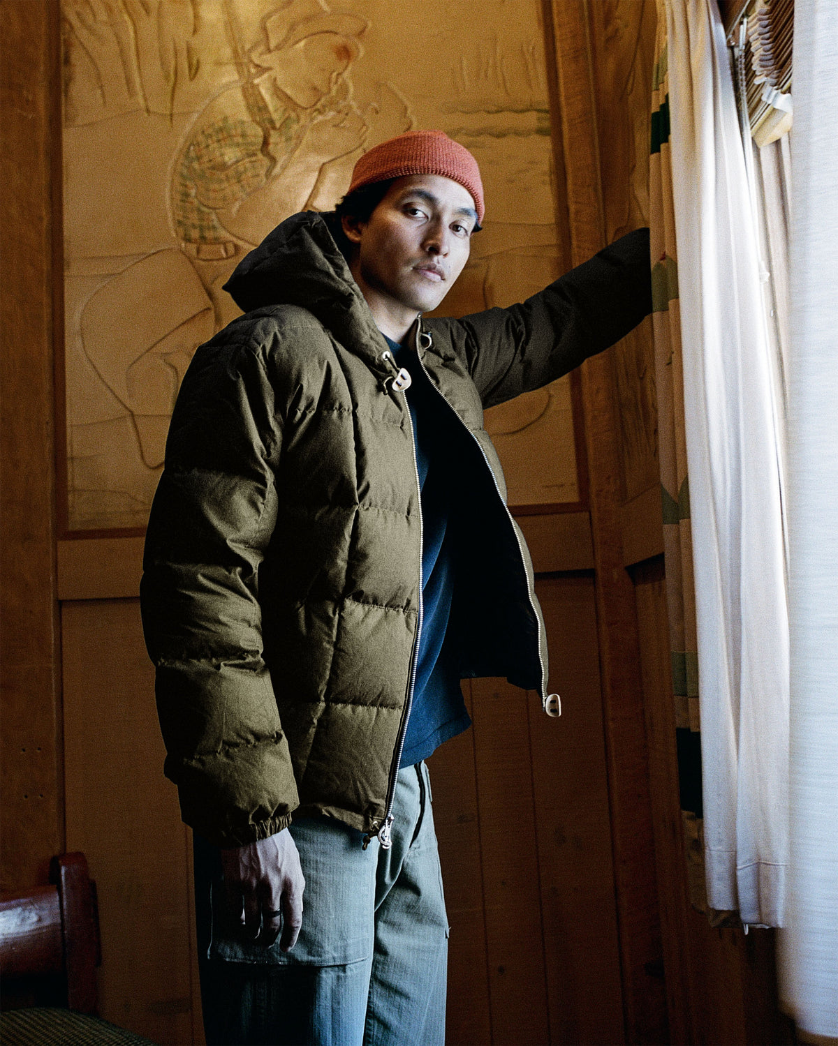 Hooded Sweatshirt - Dry Wax Cotton - Douglas Green