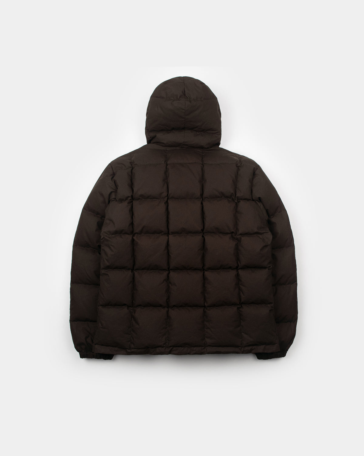 Hooded Sweatshirt - Dry Wax Cotton - Vintage Black (Dark Brown)