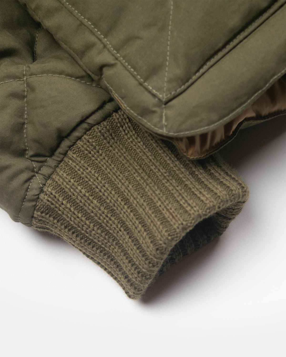 Diagonal Quilted Sweater - Dry Wax Cotton - Douglas Green