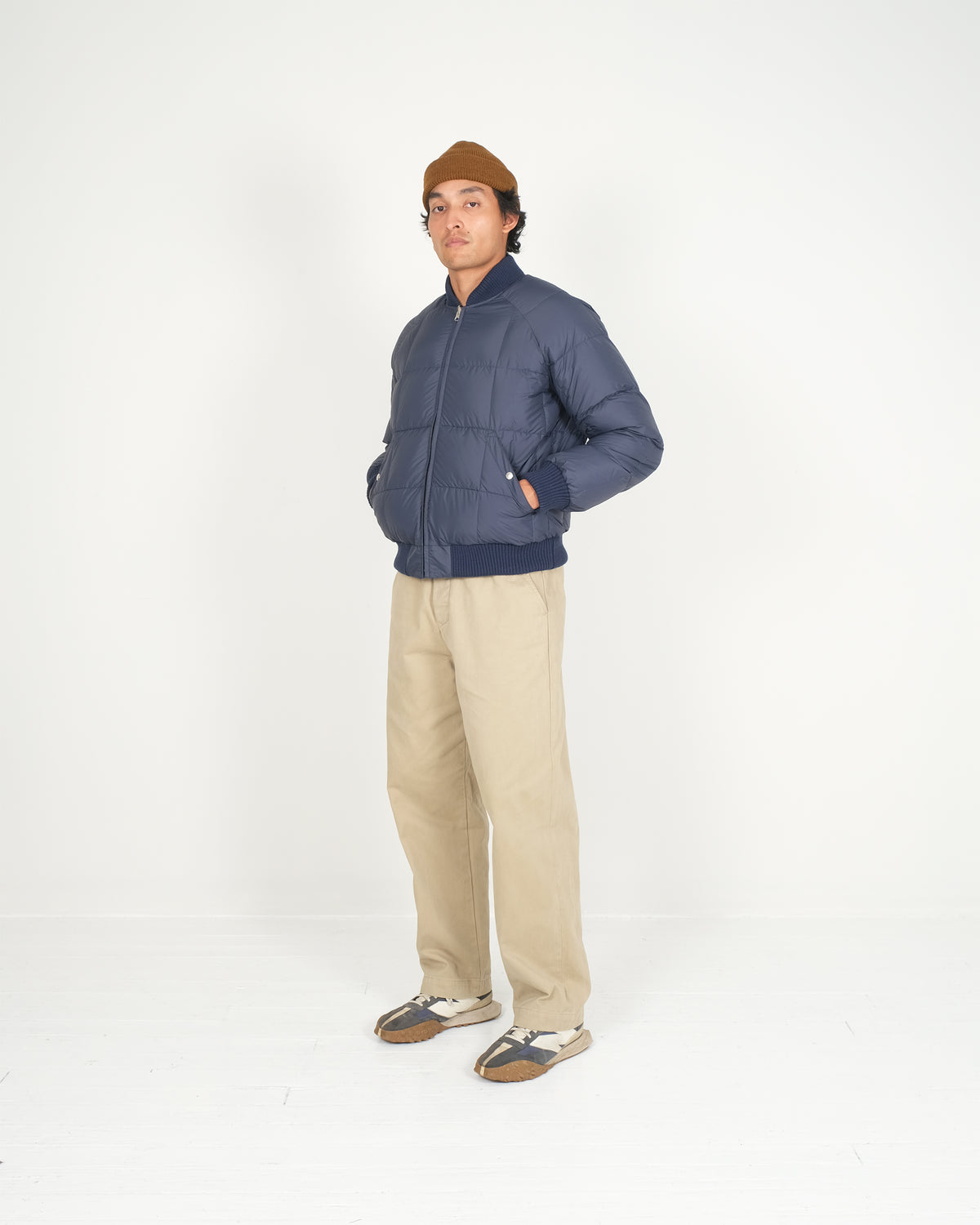 Down Bomber - Reversible - Navy