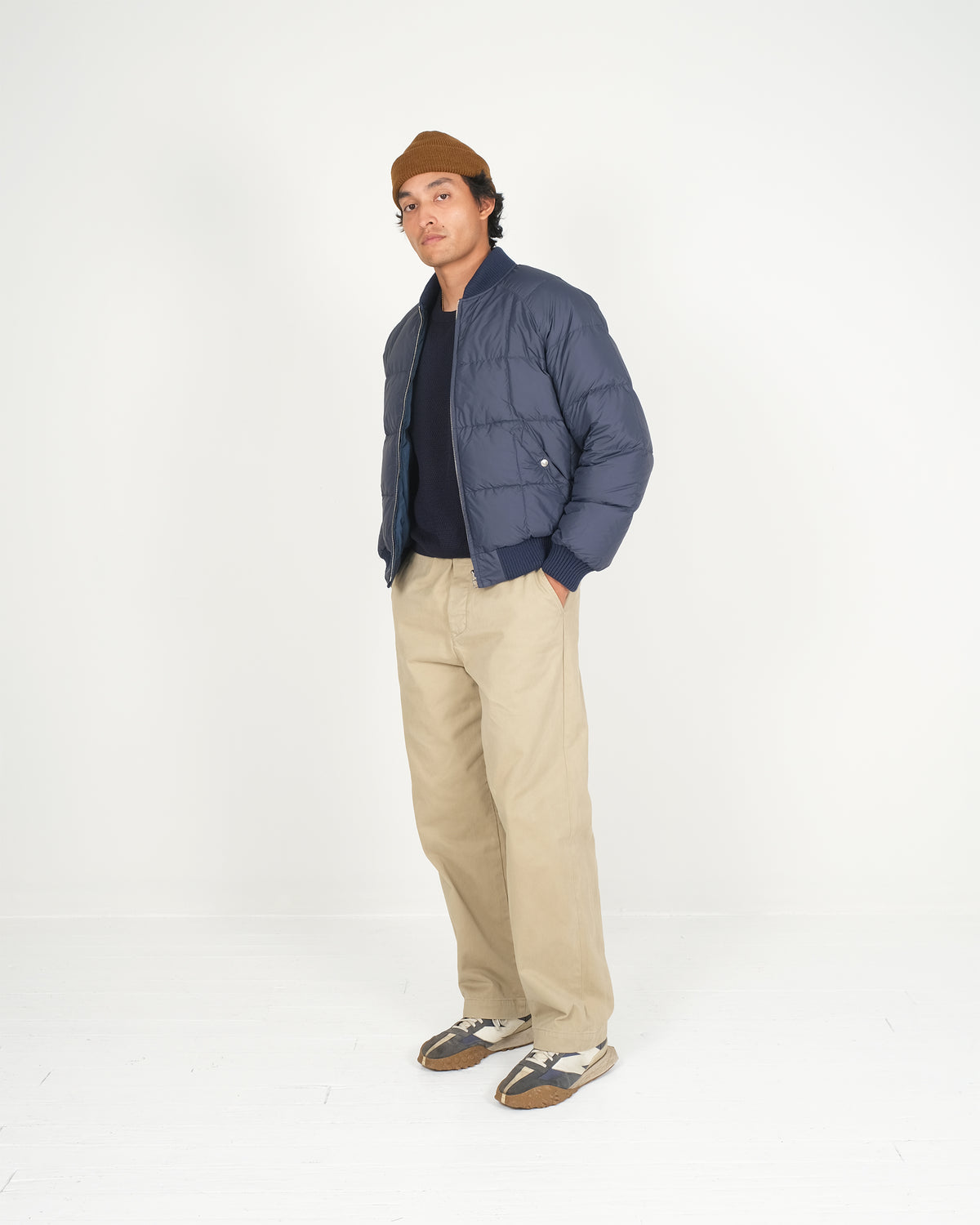 Down Bomber - Reversible - Navy