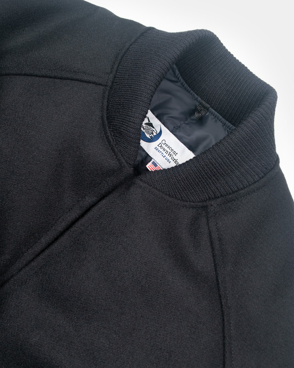 Down Bomber - Wool - Black