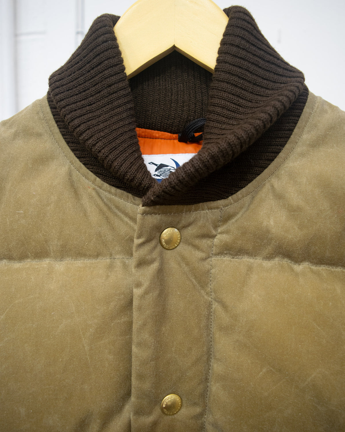 Sample Series | Down Sweater | Field Tan Wax Cotton