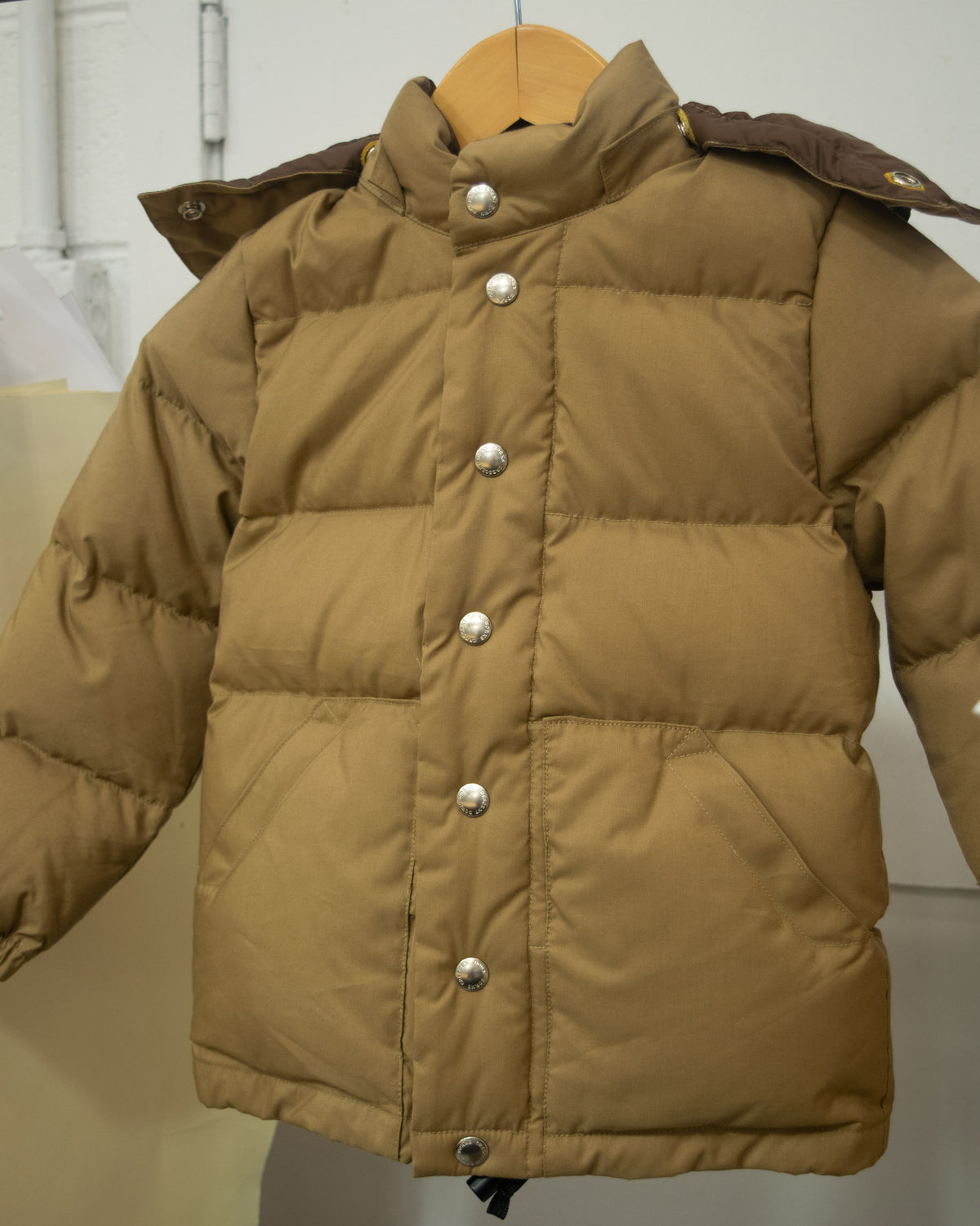 Sample Series | Kid&#39;s Down Sweater | Tan &amp; Brown