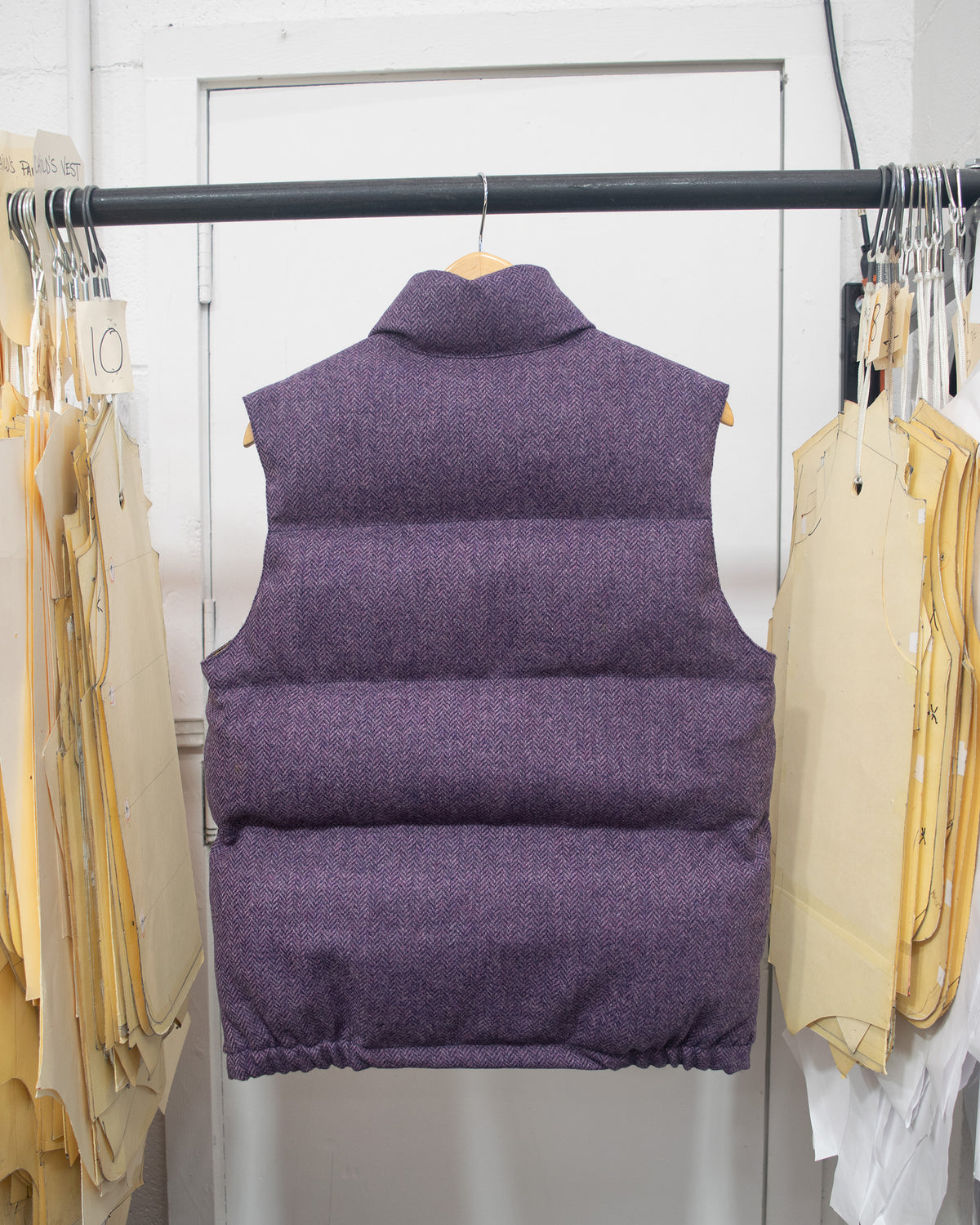 Sample Series | Italian Vest | Wool Herringbone - Purple