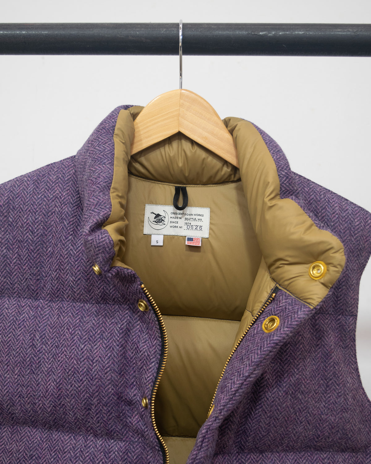 Sample Series | Italian Vest | Wool Herringbone - Purple
