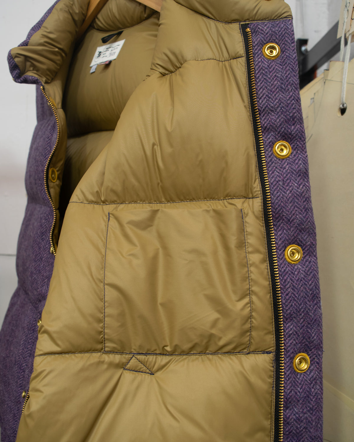 Sample Series | Italian Vest | Wool Herringbone - Purple
