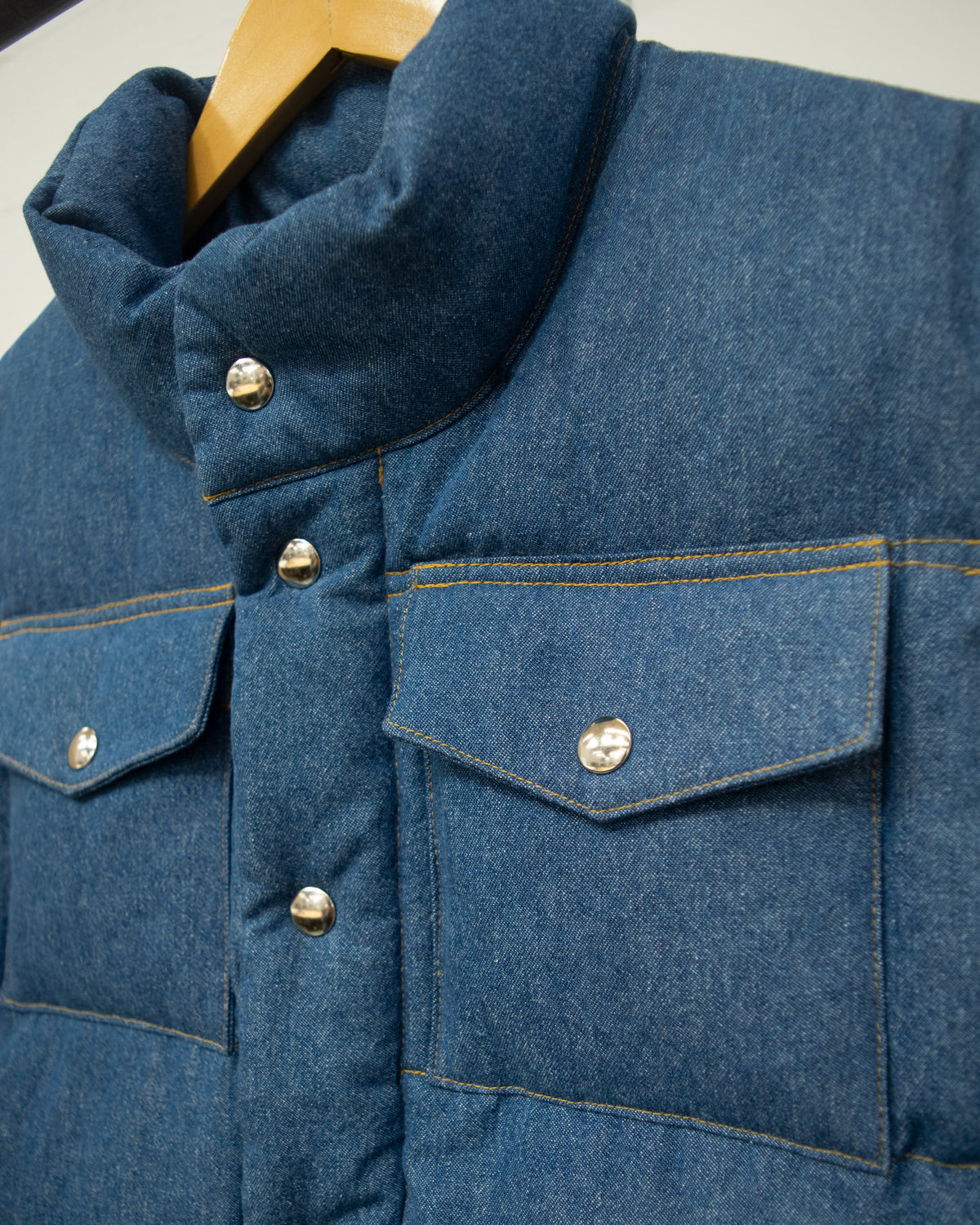 Sample Series | Italian Vest | Indigo Light Wash Denim