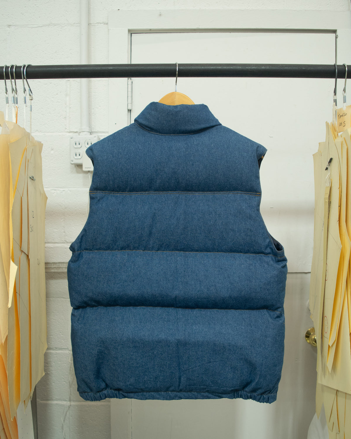 Sample Series | Italian Vest | Indigo Light Wash Denim