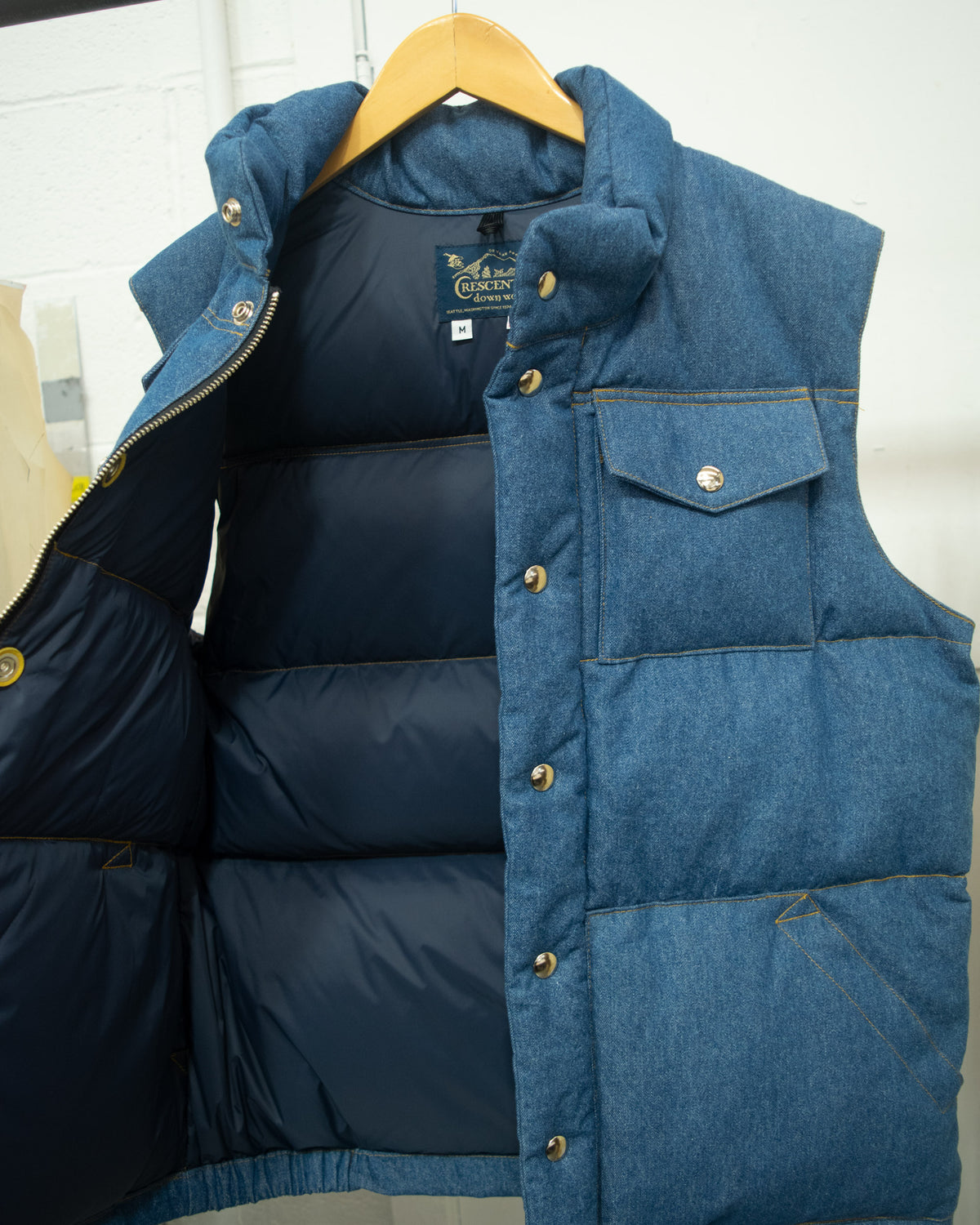 Sample Series | Italian Vest | Indigo Light Wash Denim