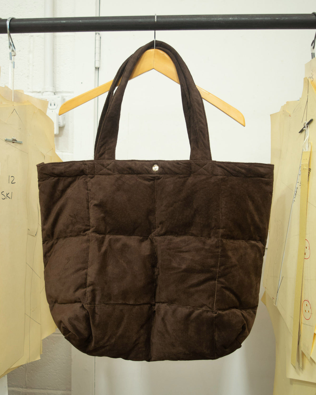 Sample Series | Down Tote | Espresso Suede