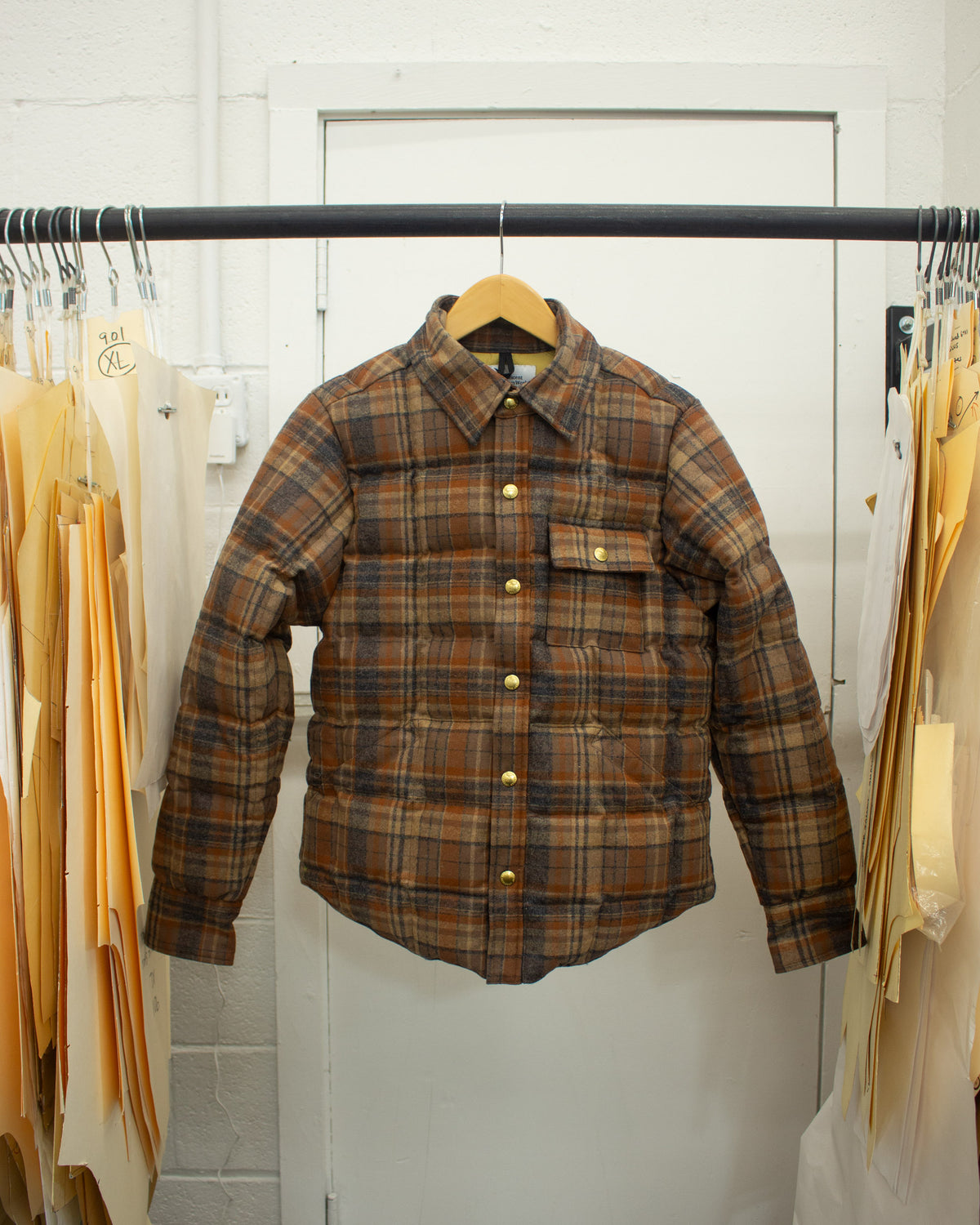 Sample Series | Down Shirt | Wool Plaid Grandtree