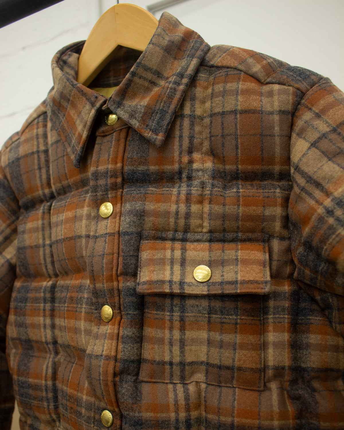 Sample Series | Down Shirt | Wool Plaid Grandtree