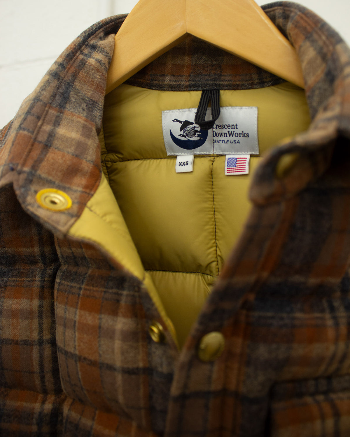 Sample Series | Down Shirt | Wool Plaid Grandtree