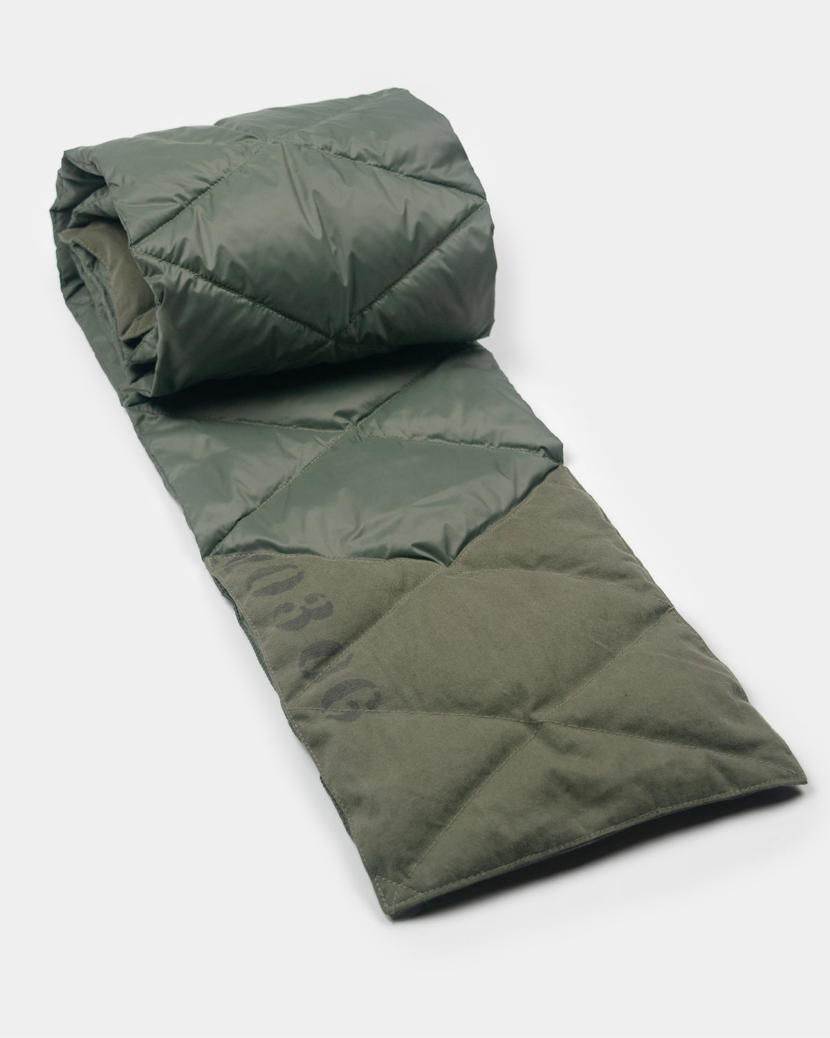 Down Army Surplus Scarf - Patchwork Olive