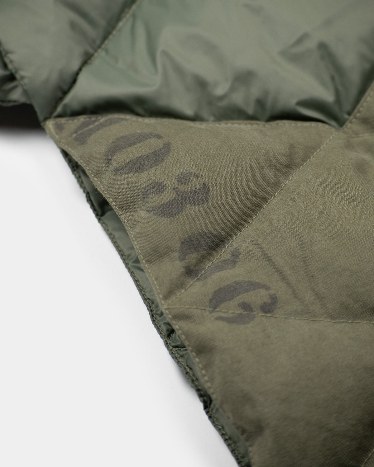 Down Army Surplus Scarf - Patchwork Olive