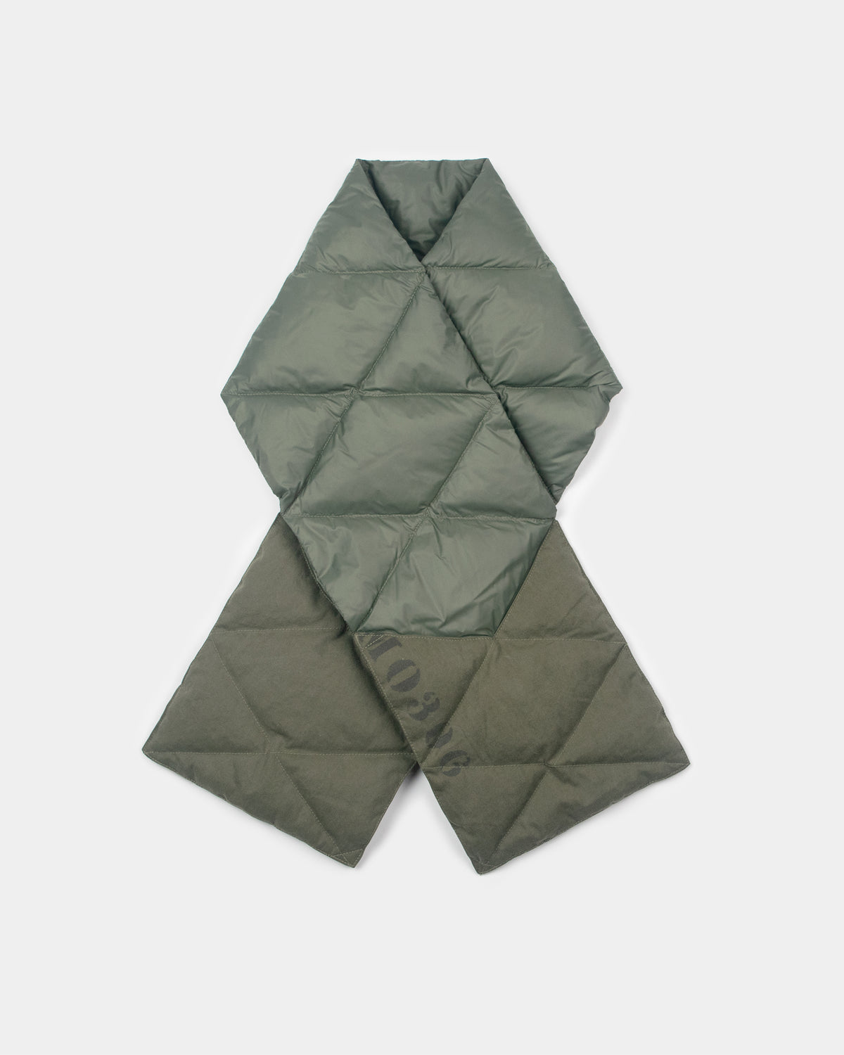 Down Army Surplus Scarf - Patchwork Olive