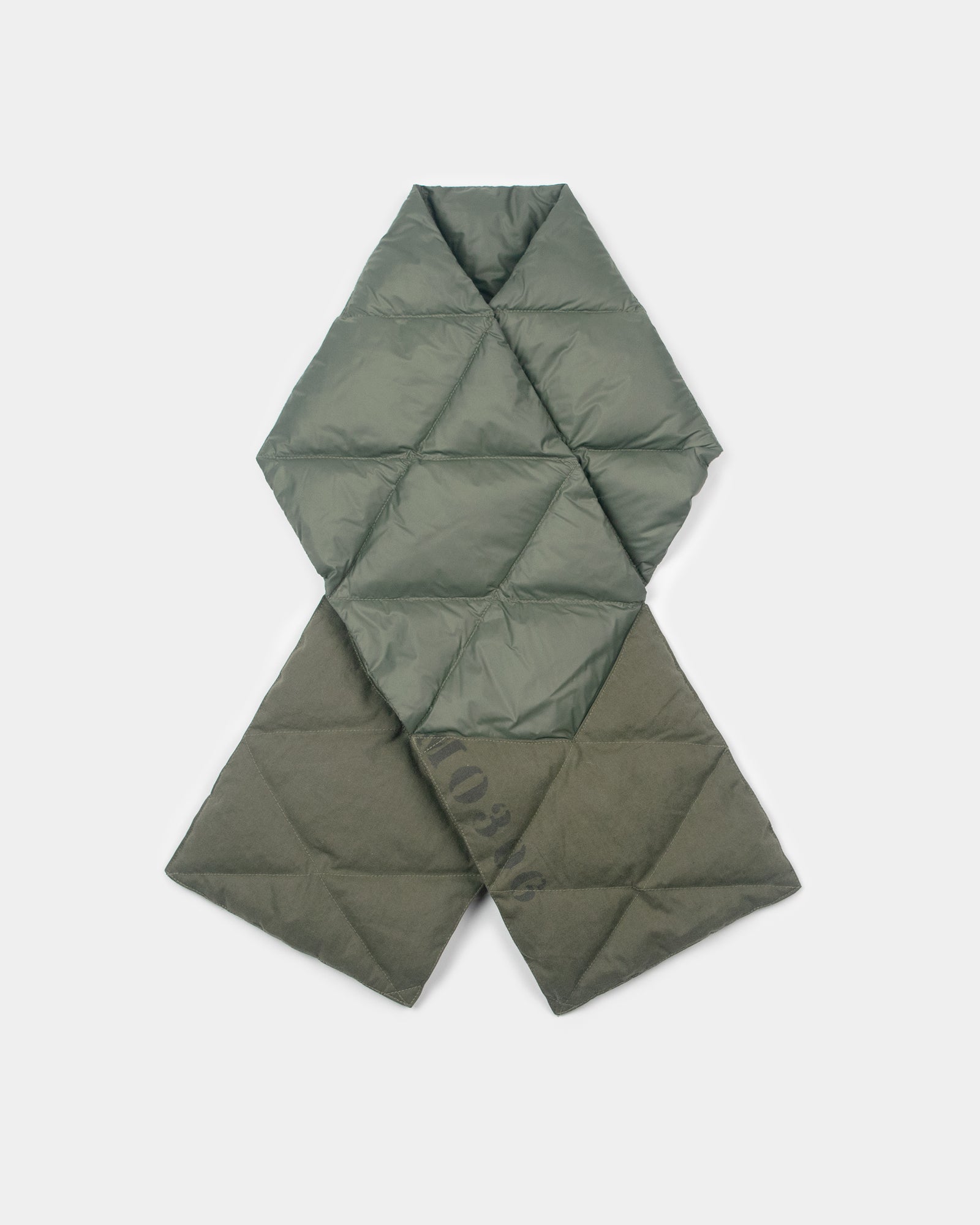 Down Army Surplus Scarf - Patchwork Olive