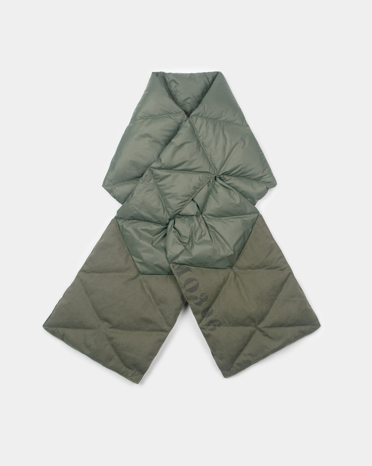 Down Army Surplus Scarf - Patchwork Olive