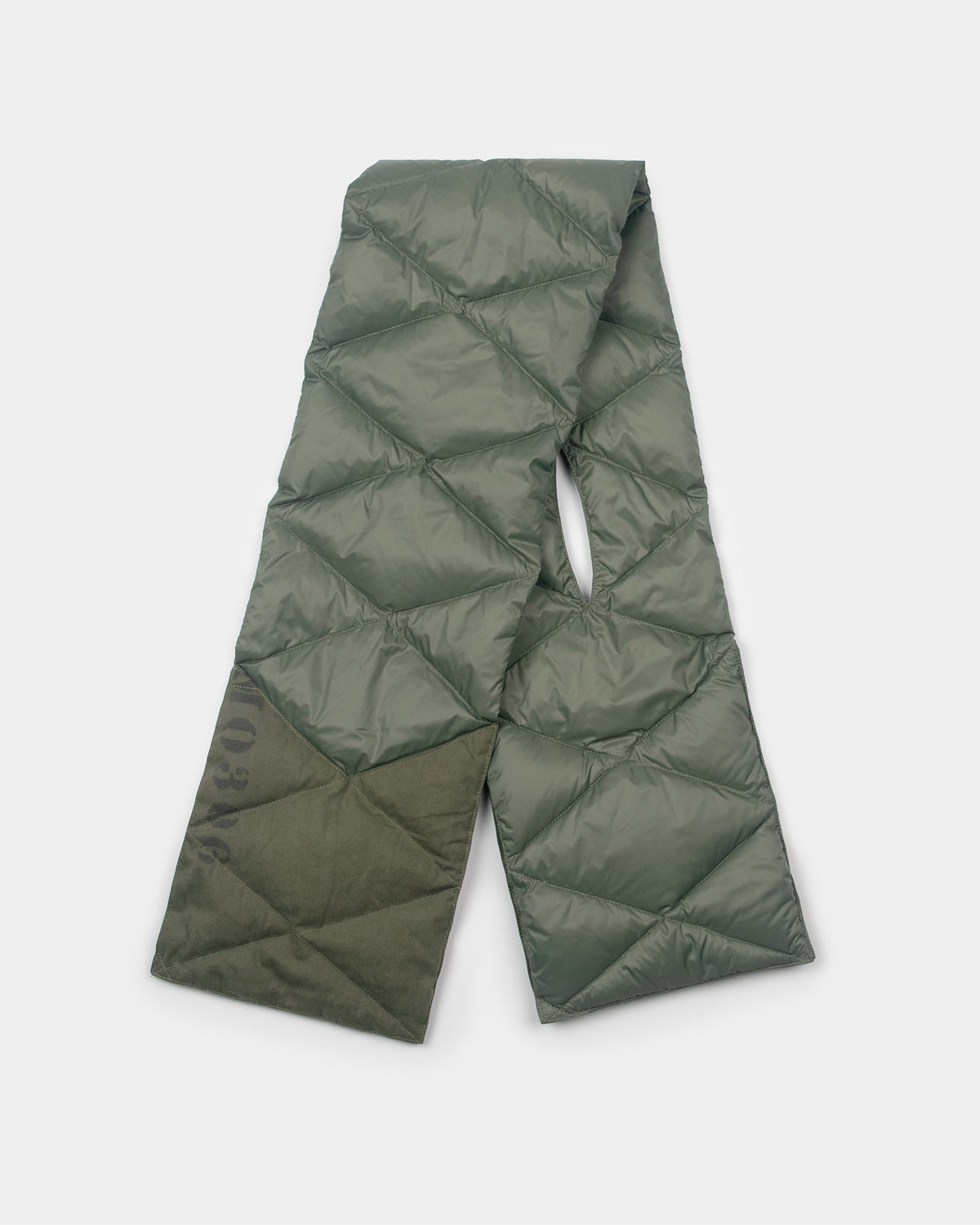 Down Army Surplus Scarf - Patchwork Olive