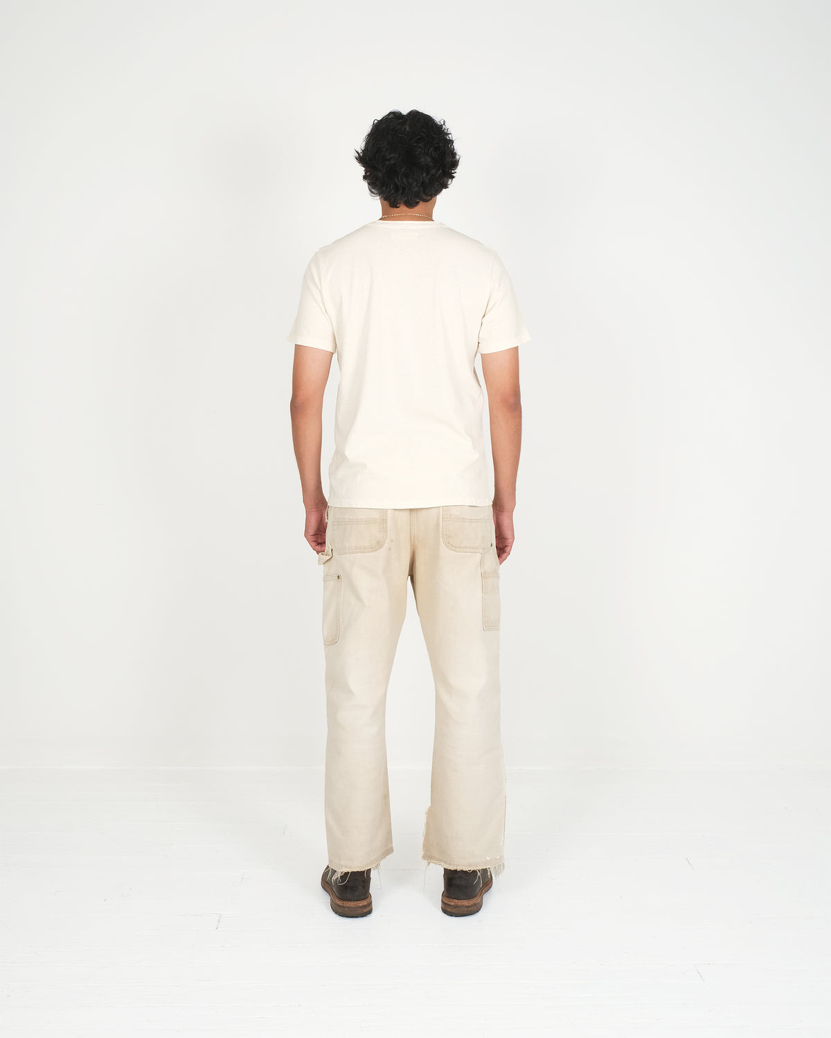 Short sleeve T-shirt - Vintage Logo - Warm White
