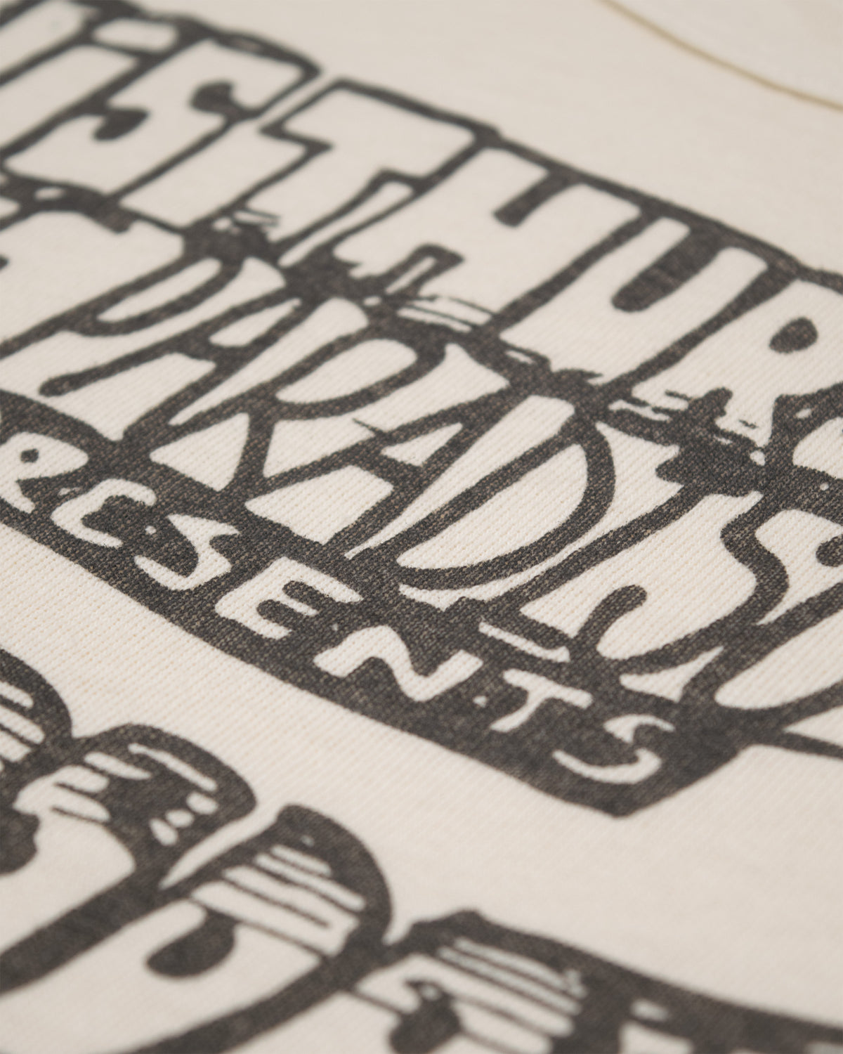 Short sleeve T-shirt - Cafe Paradiso Open Mic - Warm White