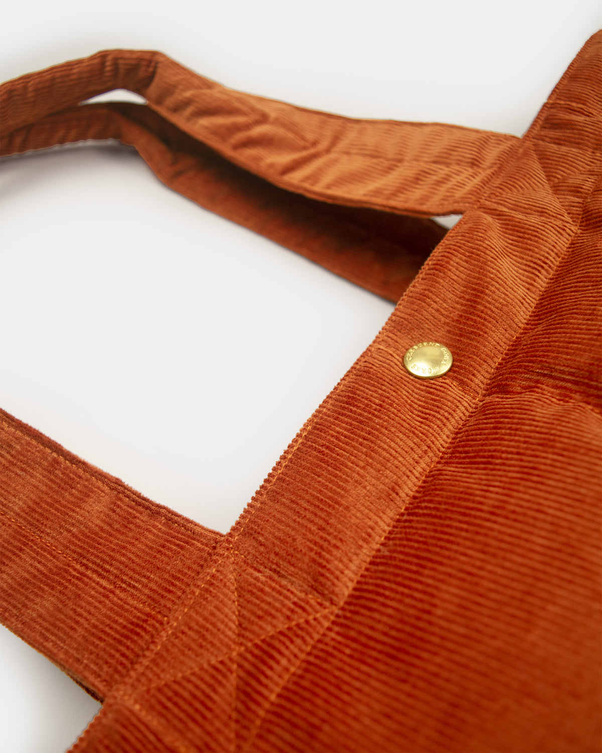 Down Tote - Corduroy - Burnt Orange