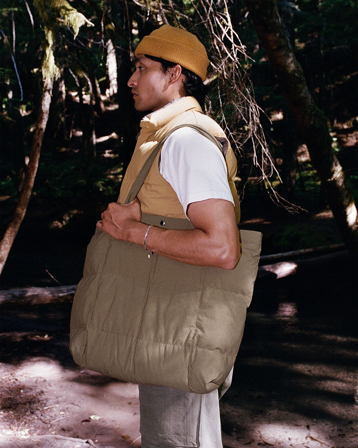 Down Tote - Recycled Ripstop - Brown