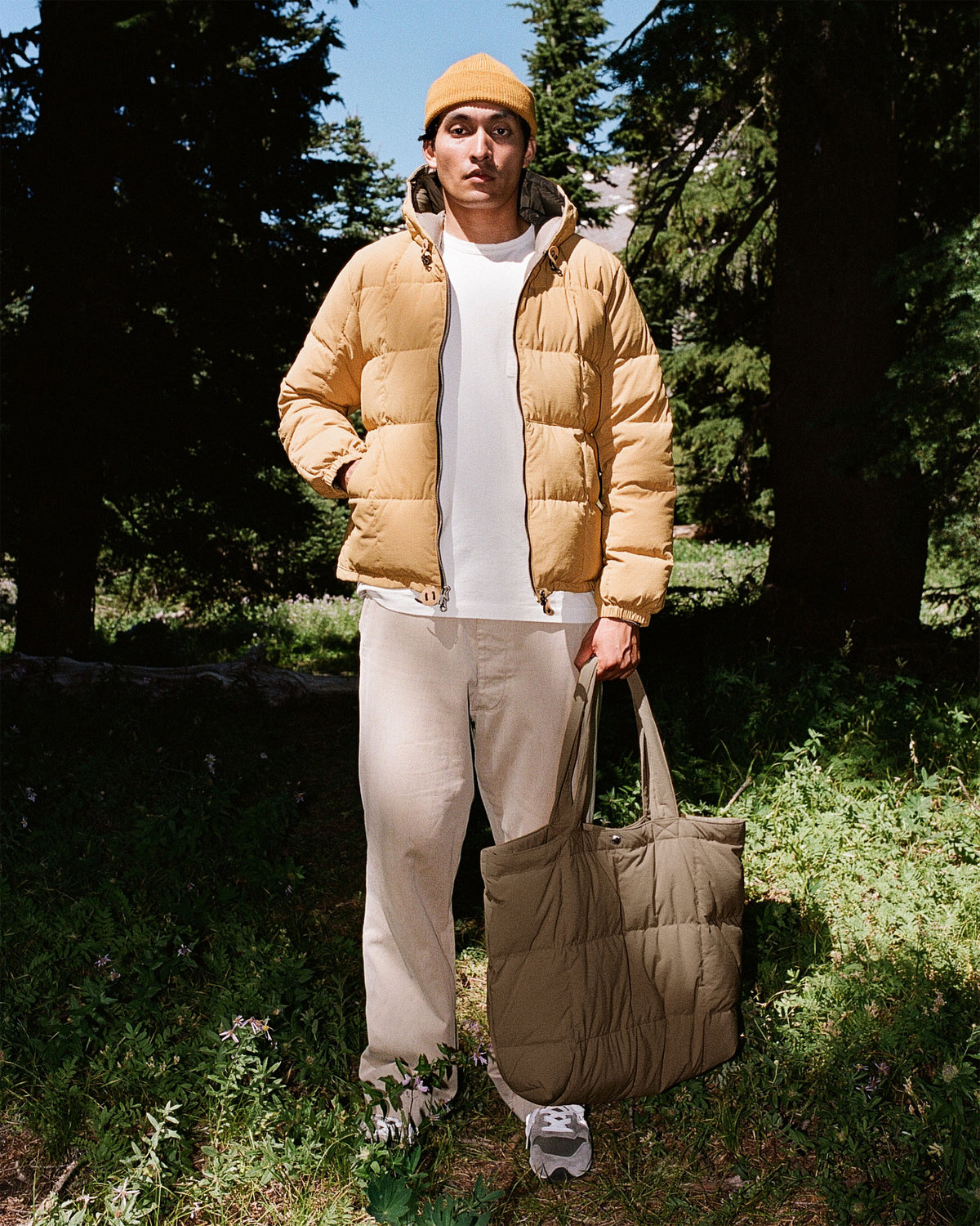 Down Tote - Recycled Ripstop - Brown