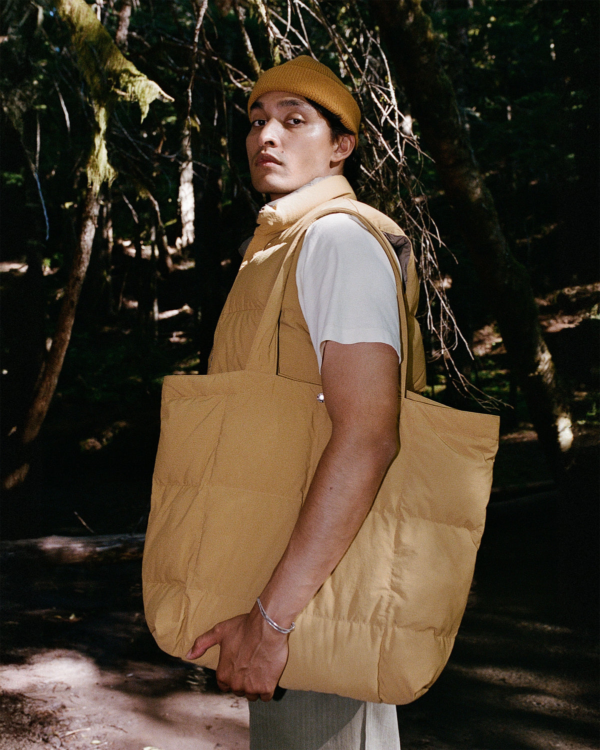 Down Tote - Recycled Ripstop - Mustard