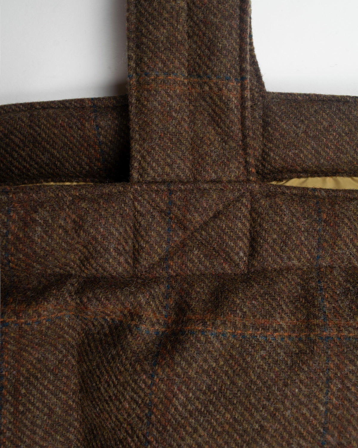 Down Tote - Wool - Billionaire Brown Plaid