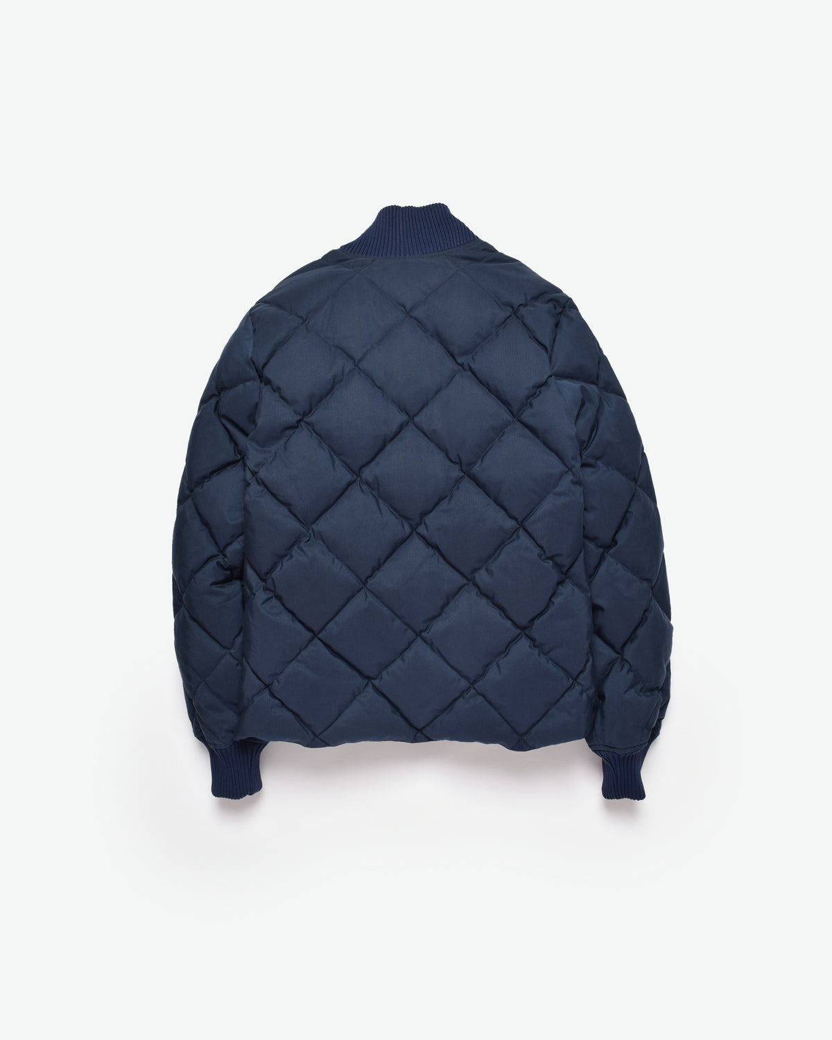 Diagonal Quilt Sweater - Navy