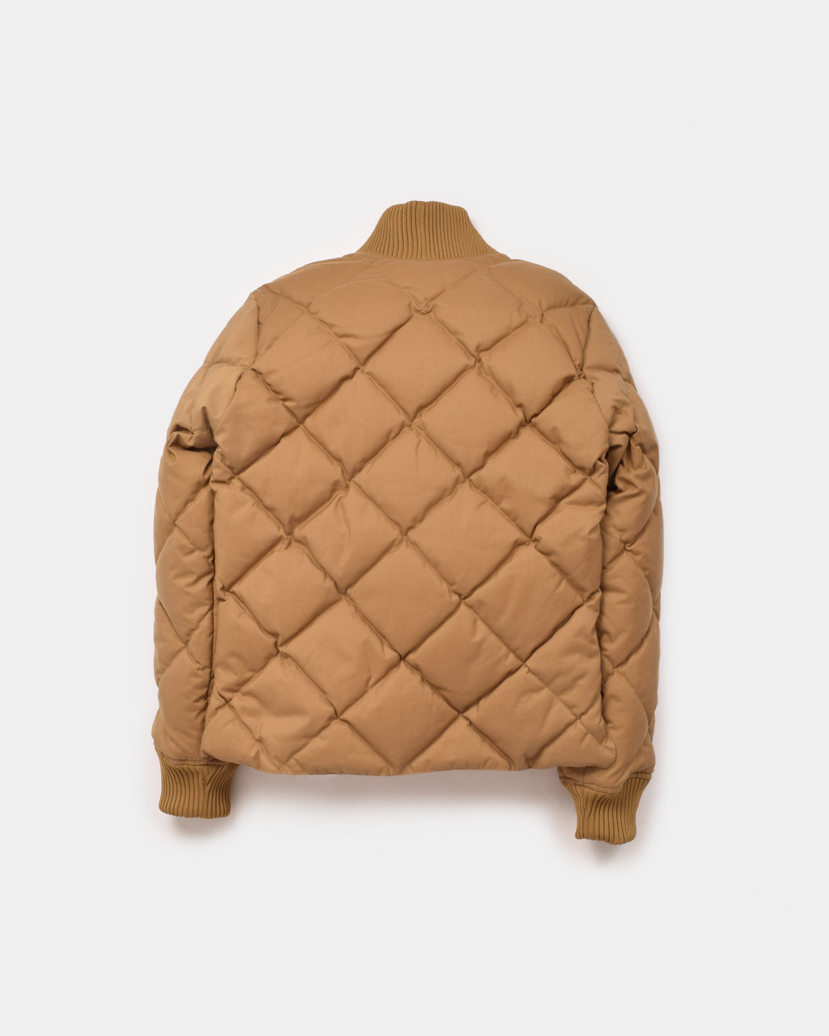 Diagonal Quilt Sweater - Tan