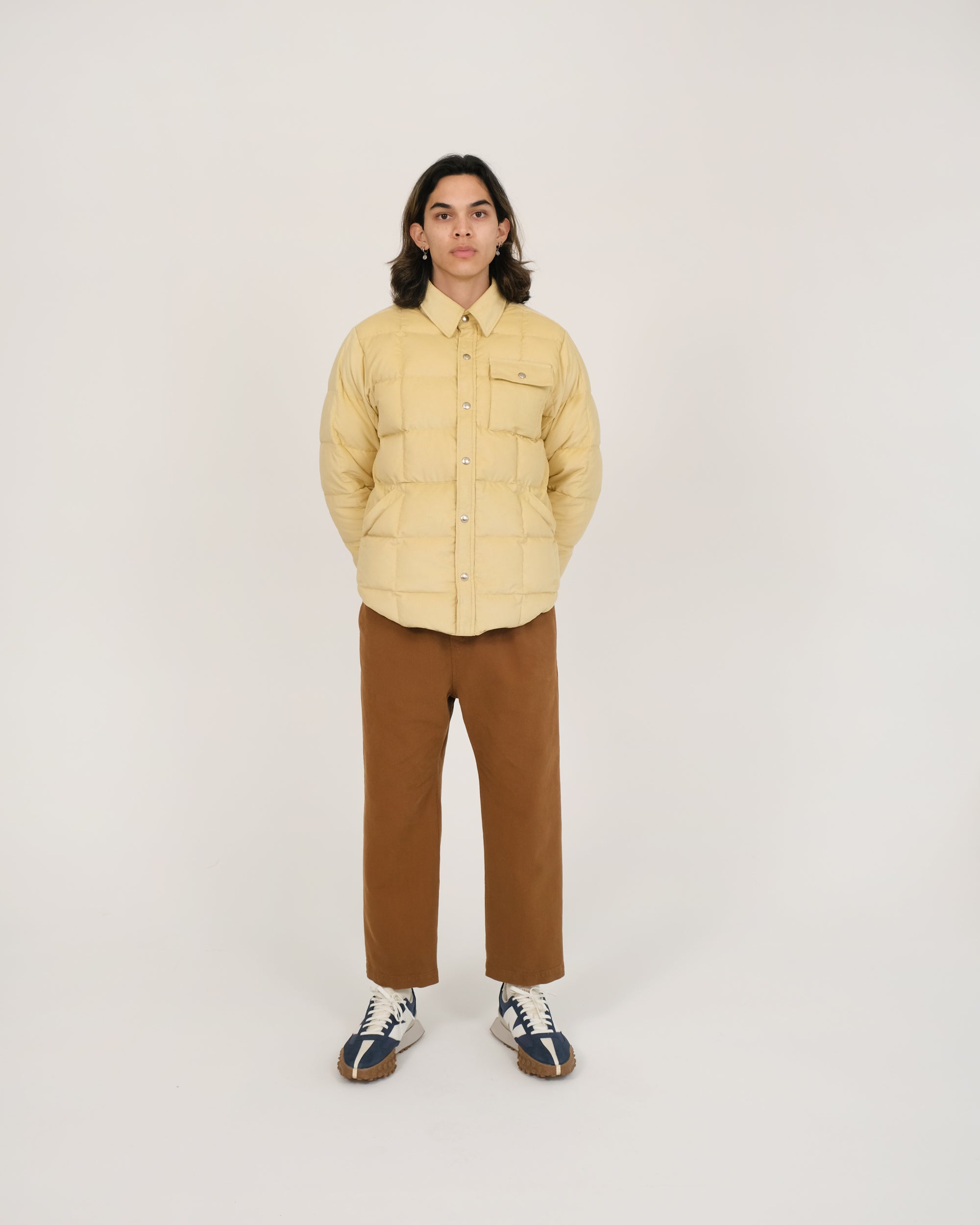 Crescent Down Works Down Shirt | Corduroy Light Fawn