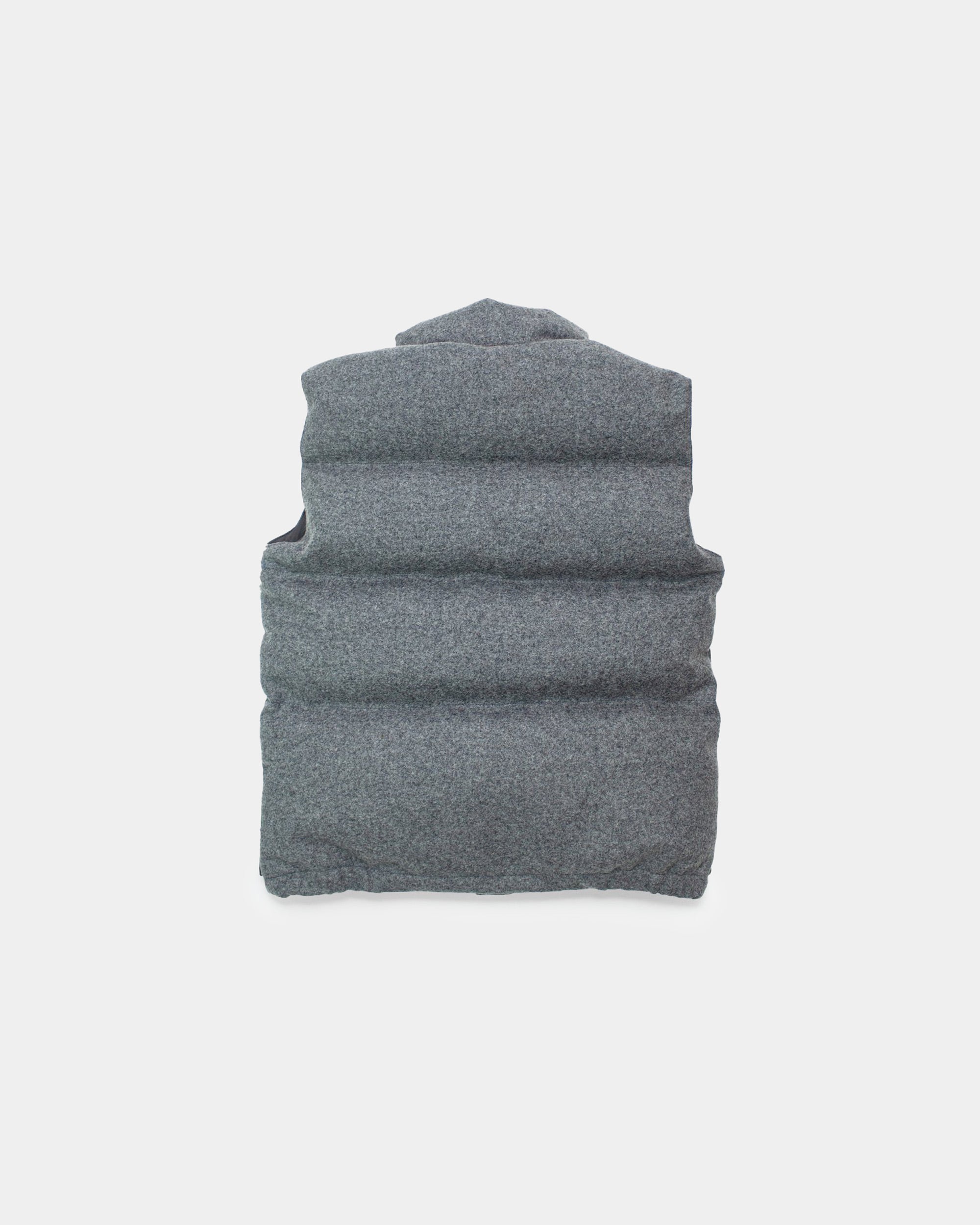 Crescent Down Works Down Italian Vest | Wool Grey