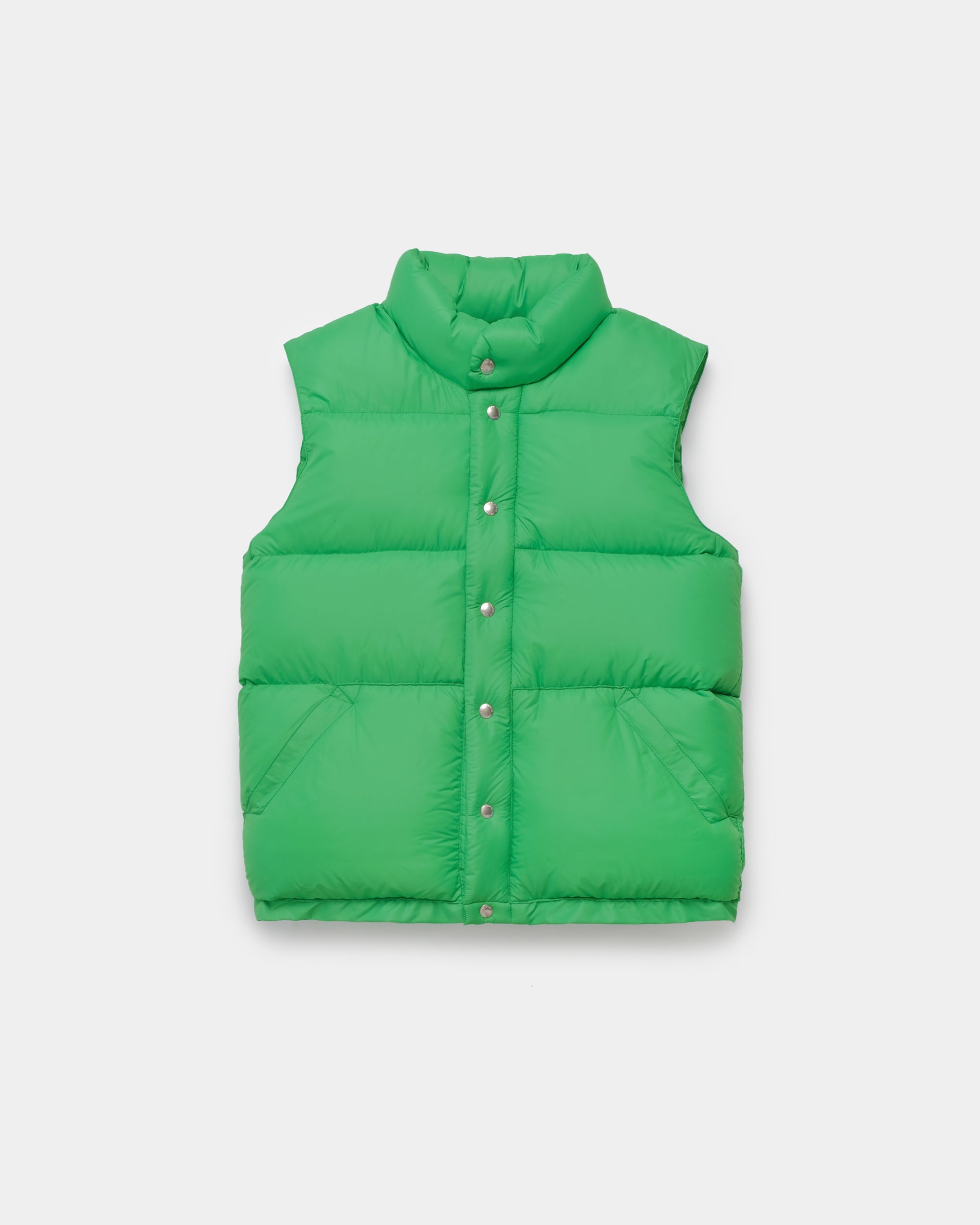 Crescent Down Works Down Italian Vest | Streakfree Nylon | Kelly