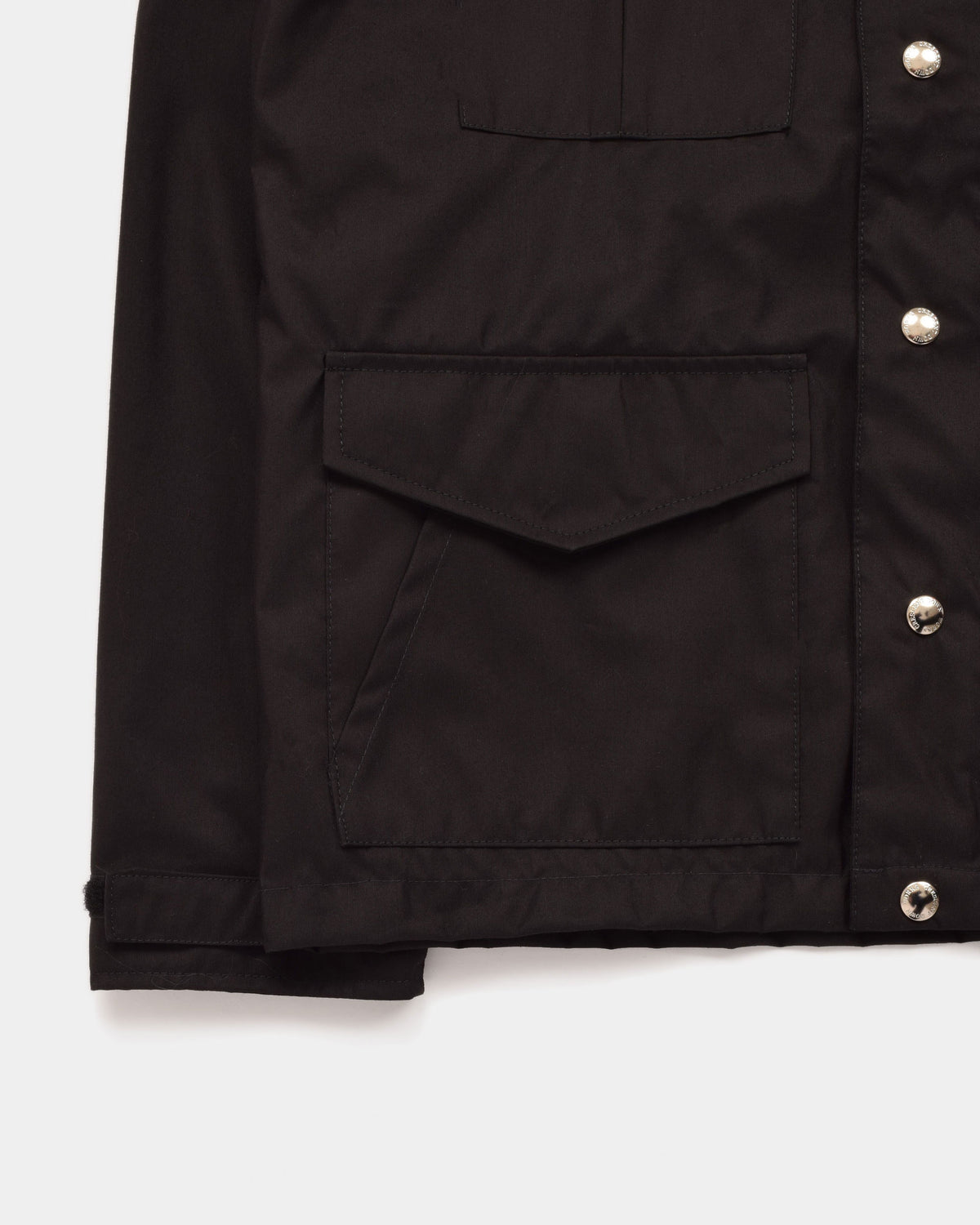 Michi Jacket in Black with detail of front lower pocket