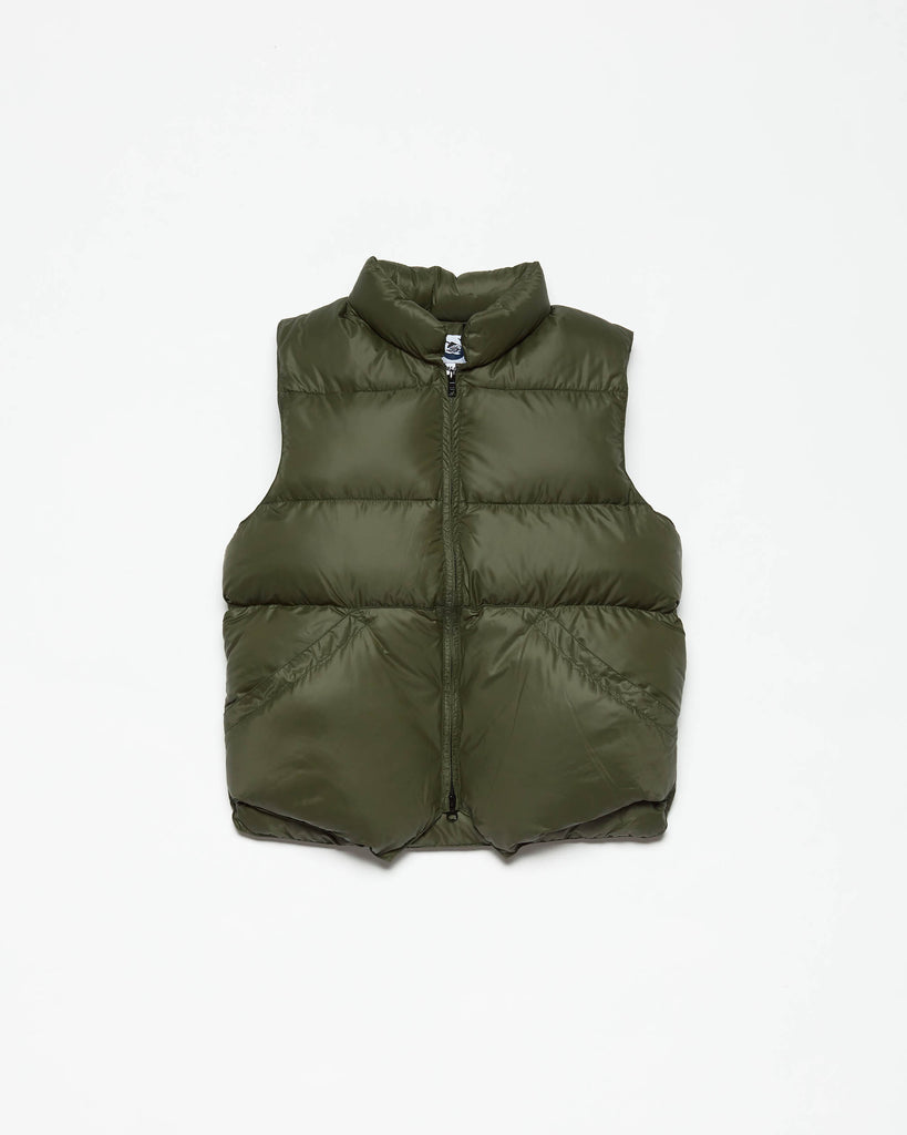 North by Northwest Vest Nylon Olive Legacy Sizing Final Sale