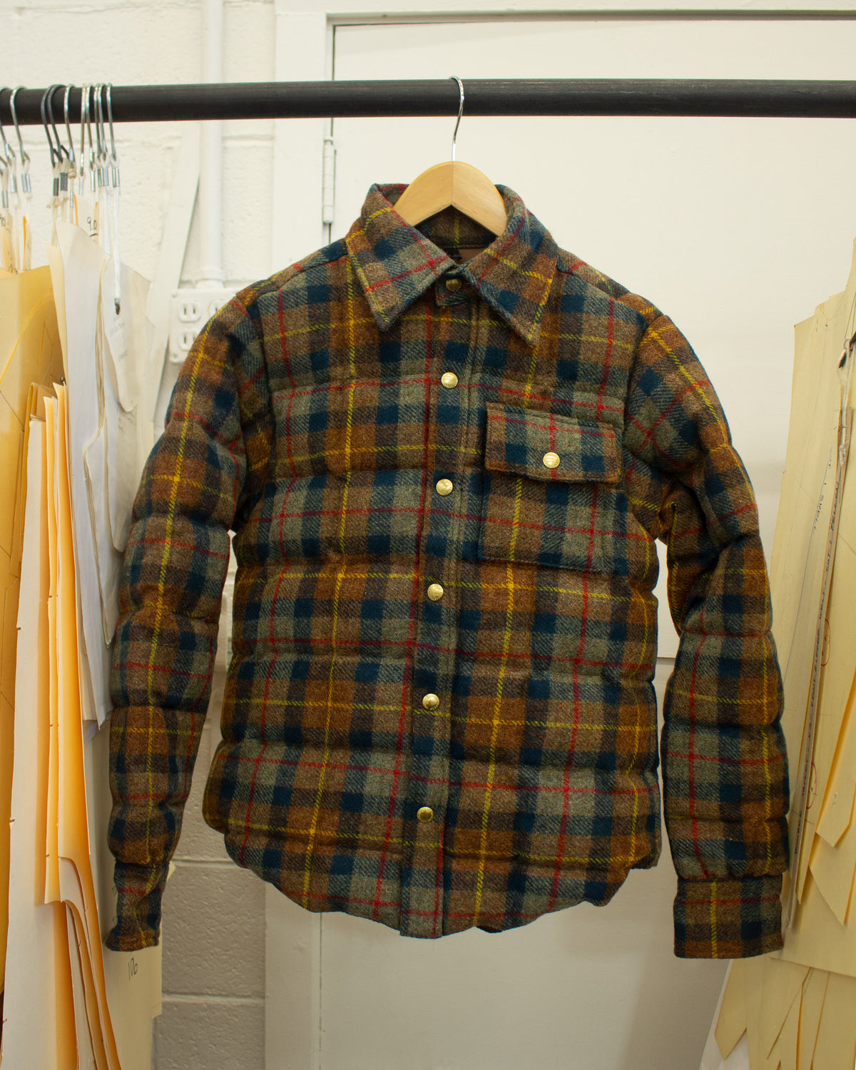 Sample Series | Down Shirt | Wool Plaid